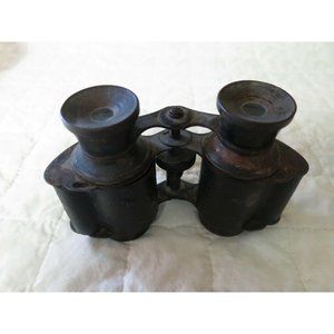 Vintage Adjustable Leather-Wrapped Binoculars